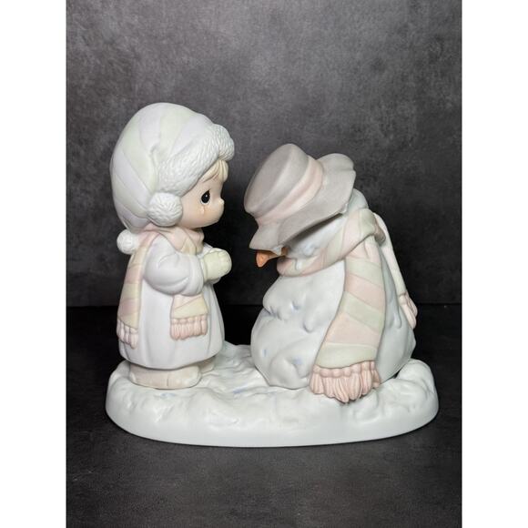 Precious Moments Figurine "We're Going to Miss You" Melting Snowman 1990 - Picture 1 of 6